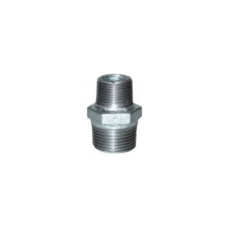 

Racor reducido 66x76 / 50x60, doble macho galvanizado