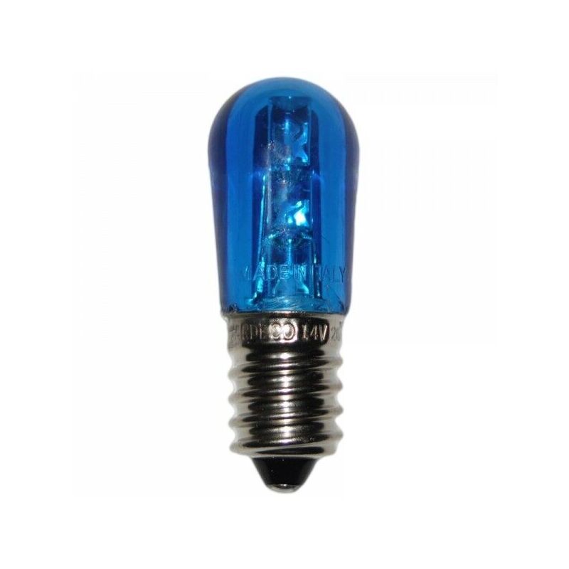 Image of Pezzi 10 lampadine a led e14 vari colori, portalampade p74 per luminarie salento colore: blu