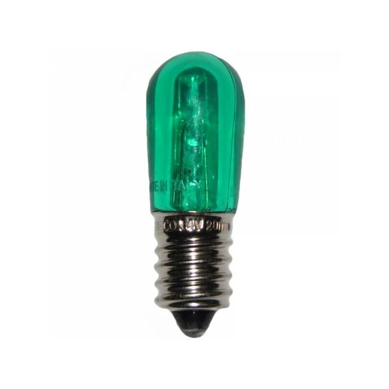 Image of Pezzi 10 lampadine a led e14 vari colori, portalampade p74 per luminarie salento colore: verde