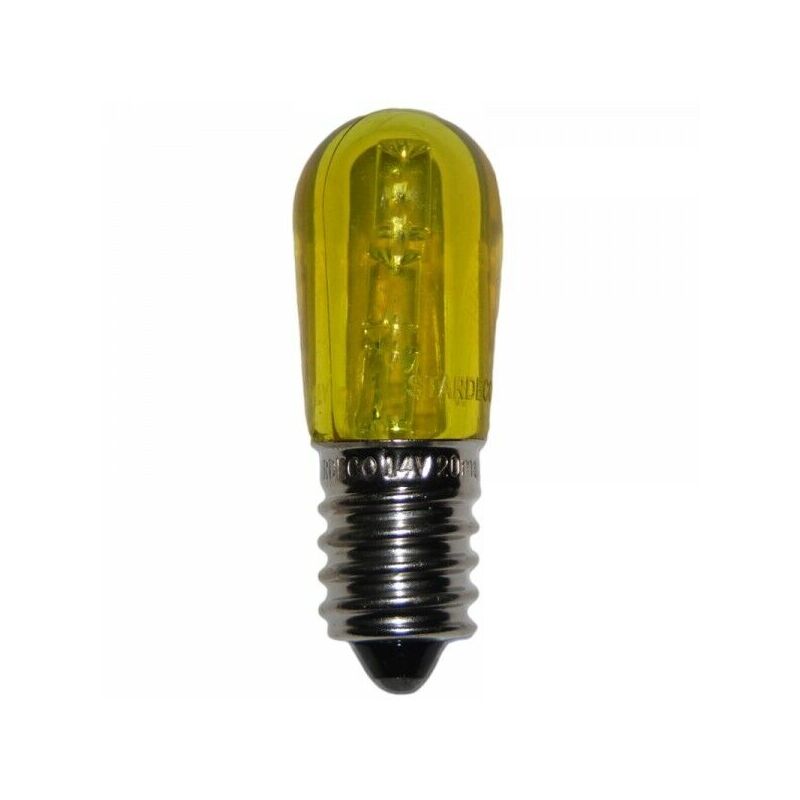 Image of Bricolegnostore - Pezzi 10 lampadine a led e14 vari colori, portalampade p74 per luminarie salento colore: verde