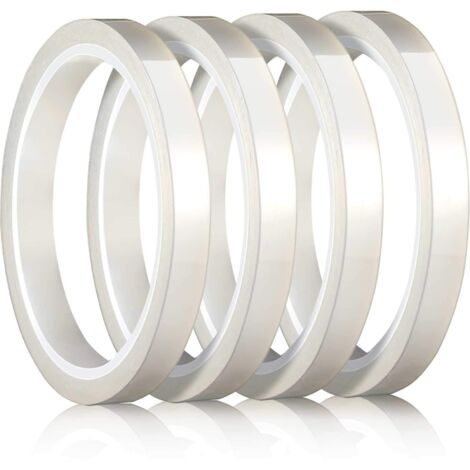 pezzi 108 piedi nastro resistente al calore per sublimazione nastro adesivo trasparente per pressa a caldo nastro termoretraibile resistente alle alte temperature nastro termico (10 mm)