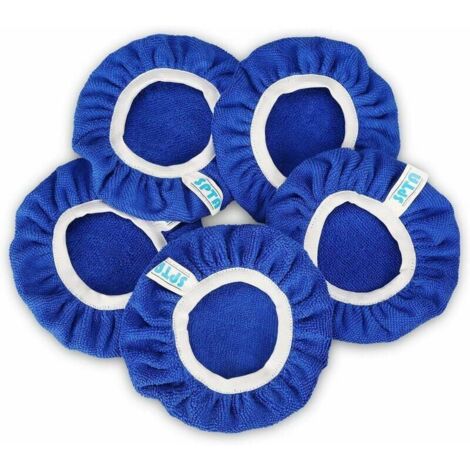 Set 24 Cuffie Lucidanti In Microfibra - Tamponi 6 Pollici Per Auto, Moto E Barca, Riutilizzabili - Foto 2