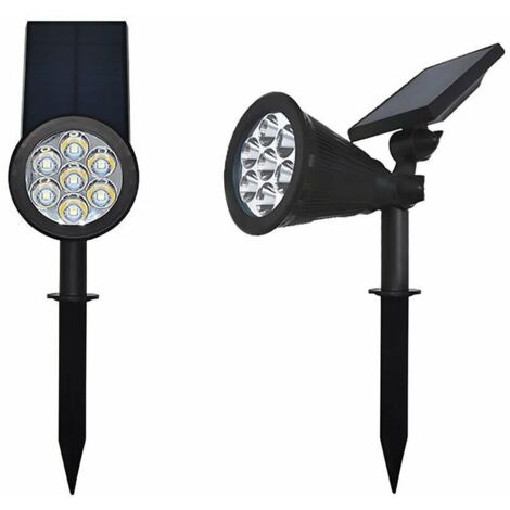 pezzi, 7 LED colorati luce solare da giardino per esterni luce da giardino plug-in paesaggio adatto per giardini orticoli