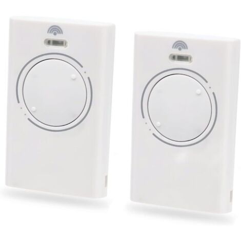 pezzi 868 MHz trasmettitore per porta del garage, telecomando per cancello a 2 canali compatibile con XT4 868 SLH LR, XT4 868 SLH, XT2 868 SLH LR, XT2 868 SLH (bianco)