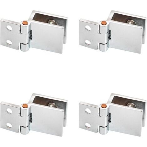 pezzi cerniera per mobili con porta in vetro, cerniera a morsetto, clip per porta in vetro, adatta per vetrine, apertura e chiusura in vetro
