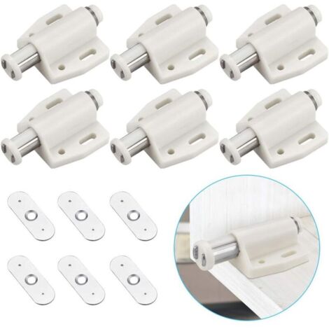pezzi Chiusure magnetiche a pressione, chiusure magnetiche in plastica, chiusure magnetiche a chiusura ammortizzata per porte scorrevoli, armadi, cassetti, credenze, camere da letto, cucine, bagni - B
