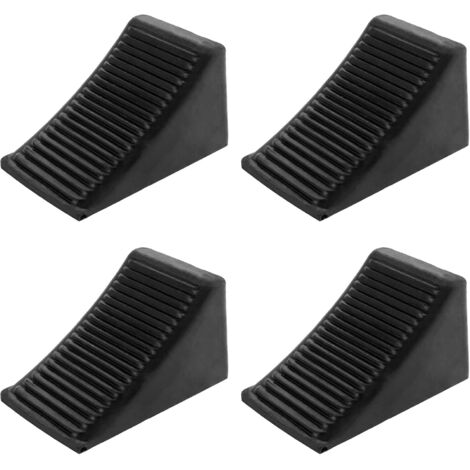 pezzi cunei per ruote per camper, cunei per ruote in gomma dura, cunei per camper 160 x 90 x 90 mm, cunei per ruote neri per camper, auto, cunei per roulotte