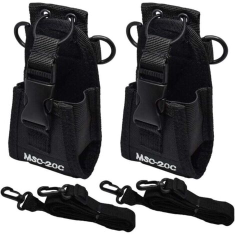 pezzi Custodia universale in nylon per radio per walkie-talkie multifunzionale, custodia tattica per radio 13,5 x 8 x 4,5 cm per telefono, GPS, walkie-talkie