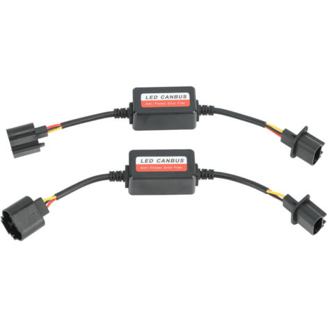 pezzi Decoder per fari a LED, resistore decoder Canbus, resistore Canbus per fendinebbia con connettore H13 9008.