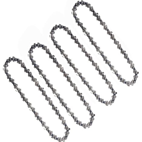 JUSCH 4 pezzi di catene per motosega da 6 pollici e 1/4 di pollice compatibili con mini motoseghe elettriche a batteria da 6 pollici, 37 maglie di trasmissione, 15 cm
