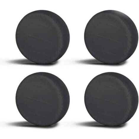 pezzi di copri pneumatici per la misura L 30-32 pollici di diametro 80 cm, tessuto Oxford 420D nero per rimorchio, camper, auto, camion, camper