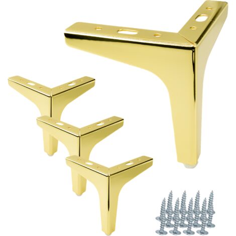pezzi di gambe per mobili Anchor oro cromato altezza 13 cm gambe per mobili