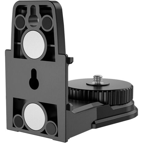 pezzi di supporto magnetico per livella, supporto magnetico a L resistente, supporto da parete multifunzionale, adattatore per livella laser  rotazione di 360 gradi, supporto da parete con filettatura