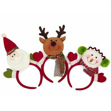 1 PZ STRASS NATALE Antler Fascia per illuminare Antler Fascia Per Capelli 