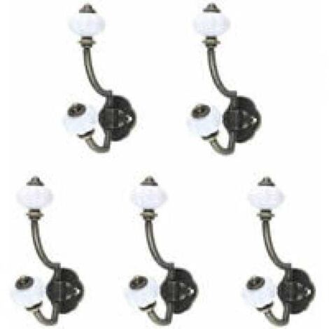 pezzi ganci appendiabiti in ceramica retrò in bronzo stile pastorale ganci da parete ganci per cappelli ganci per porte