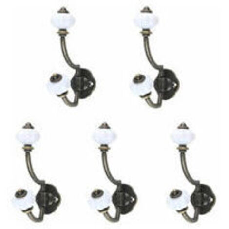 pezzi ganci appendiabiti in ceramica retrò in bronzo stile pastorale ganci da parete ganci per cappelli ganci per porte
