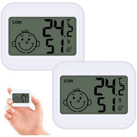 pezzi Igrometro digitale da interni, Mini igrometro, Mini termometro digitale LCD, Igrometro