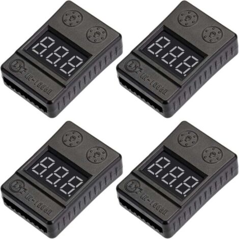 pezzi LiPo Battery Checker Allarme Cicalino Bassa Tensione 100dB con Display LED per 1-8S RC Lipo Life LiMn Li-ION Battery