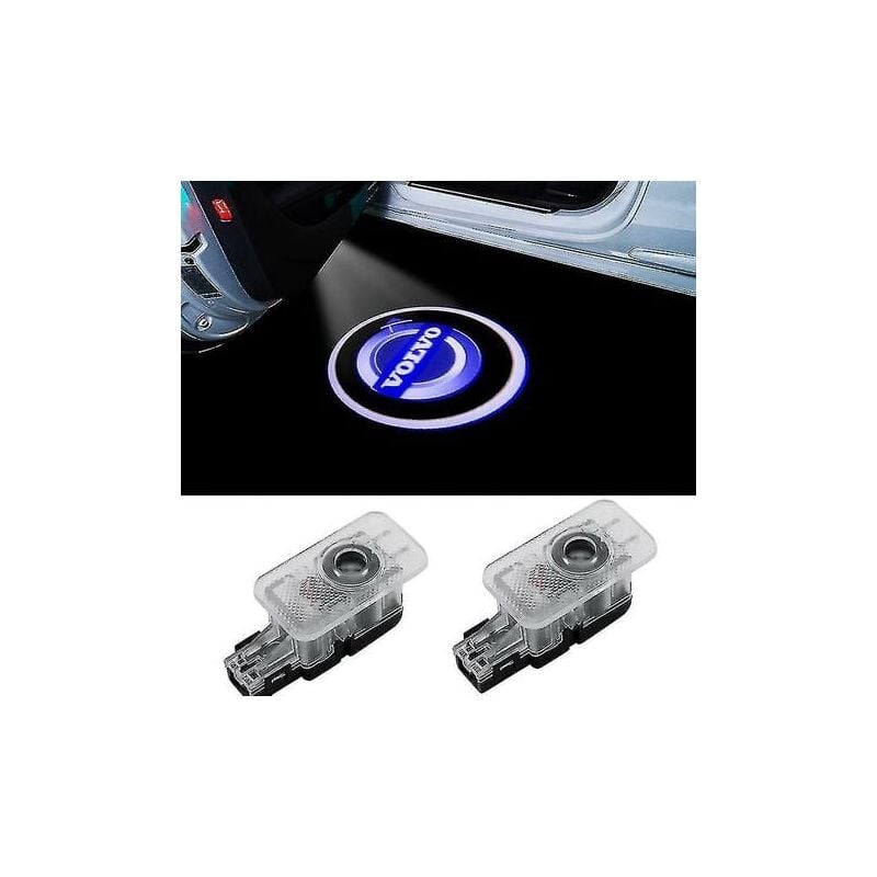 Image of SNQ - pezzi luci di benvenuto per Volvo S90 S80l S60l Xc60 proiettore laser a led luce logo porta lampada da terra stile b