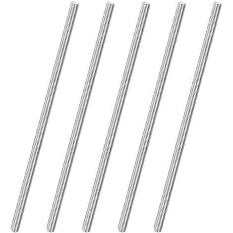 pezzi M10 x 300 mm 304 in acciaio inossidabile con filettatura destra, barre completamente filettate per bulloni di ancoraggio/morsetti/staffe per mobili, viti con filettatura metrica