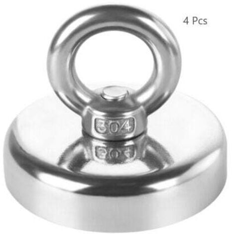 pezzi magnete con occhiello al neodimio 32 mm 30 kg magnete super potente gancio magnetico