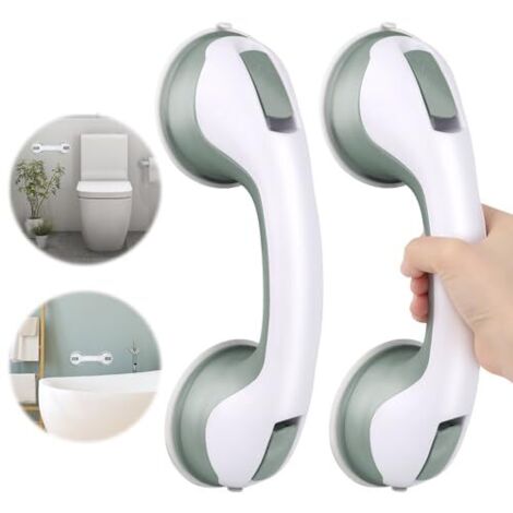 pezzi maniglia a ventosa, maniglia per doccia, maniglia di sicurezza per bagno, senza fori, barra di sostegno per doccia per anziani e disabili