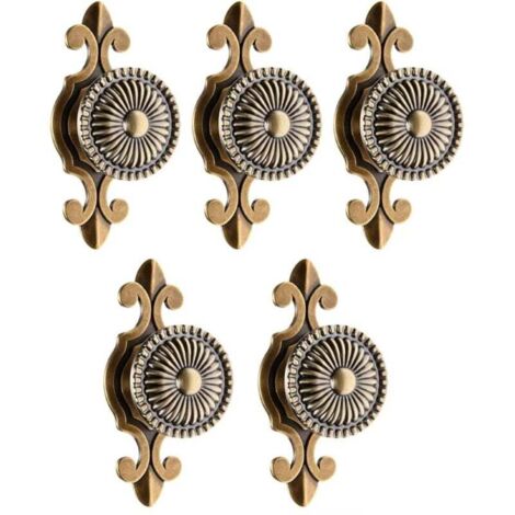 pezzi Maniglia antica per cassetti, ante, armadietti, maniglie da cucina, pomelli per mobili, armadietti - Ottone anticato