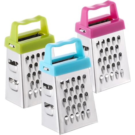 pezzi Mini grattugia per formaggio in acciaio inox multifunzione per verdure blu chiaro verde rosa Pratico utensile da cucina per grattugiare frutta e verdura