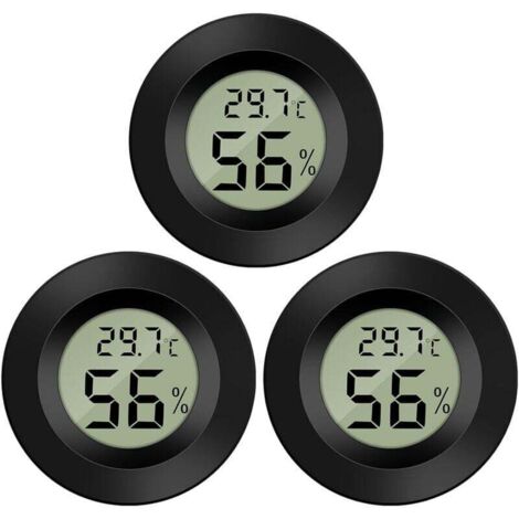 pezzi Mini termometro igrometro digitale LCD Temperatura Umidità -50-70 ℃ 20%-90% RH Termometro portatile Indicatore termoigrometro per ufficio Cucina Humidor Incubatrici Rettili
