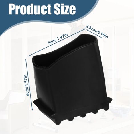 pezzi piedini in gomma per scale - 50 x 22 mm - tappi protettivi per scale - antiscivolo - per piedini universali per scale - per lavoratori domestici