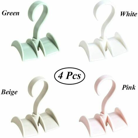 Pezzi Porta Cravatta, Appendiabiti Rotante per Borsa, Ganci per Sciarpa Appendiabiti per Guardaroba, Appendiabiti Rotante per Borsa, Appendiabiti Rotante in Plastica per Borsa, Zaino, Tracolla, Sciarp