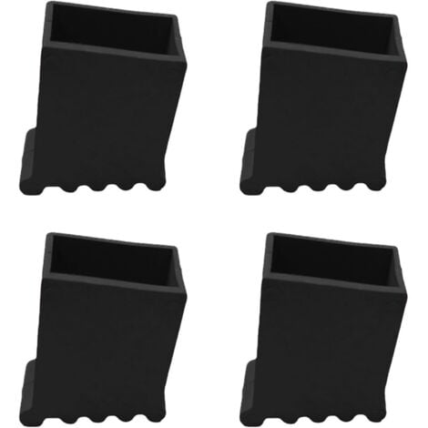 LABLANC pezzi Protezioni antiscivolo in gomma per piedini per scale Accessori per estensione scale Nero 30 x 50 mm
