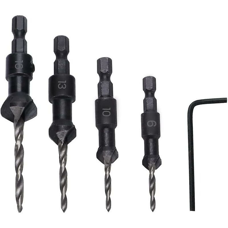 Pezzi punte da trapano svasate svasate esagonali