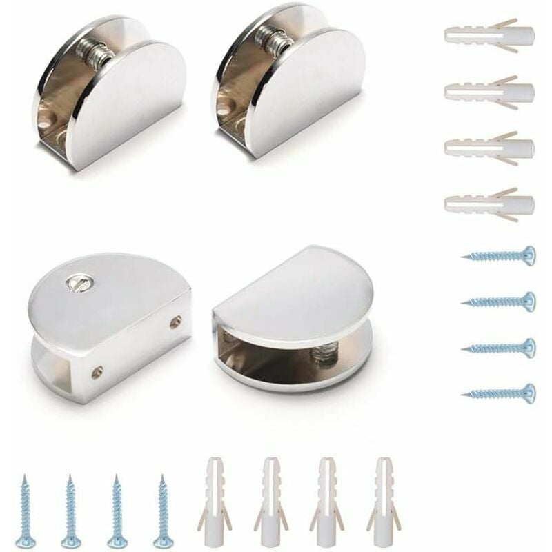 Pezzi Semicerchio Clip in Vetro, Adatto per Casa