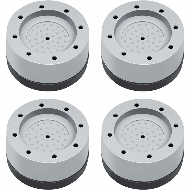 Image of Fortuneville - pezzi smorzatore di vibrazioni rondella antiscivolo smorzatore di vibrazioni 4 pezzi lavasciuga (tappetino per lavatrice da 3,8 cm)