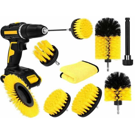 pezzi Spazzola elettrica per la pulizia Spazzola per la pulizia del bagno Spazzola per cerchioni auto Spazzola elettrica per la pulizia del trapano Pulizia delle ruote