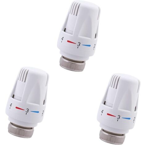 pezzi Testa termostatica per radiatore M30 x 1,5 Valvole termostatiche per radiatore, Testa di ricambio per valvola termostatica per radiatore per casa e ufficio