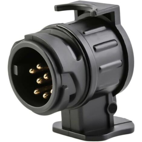 pezzo Adattatore per rimorchio da 12 V a 13 pin a 7 pin, convertitore impermeabile da 13 a 7 vie per rimorchio per auto, camper, barca, camion