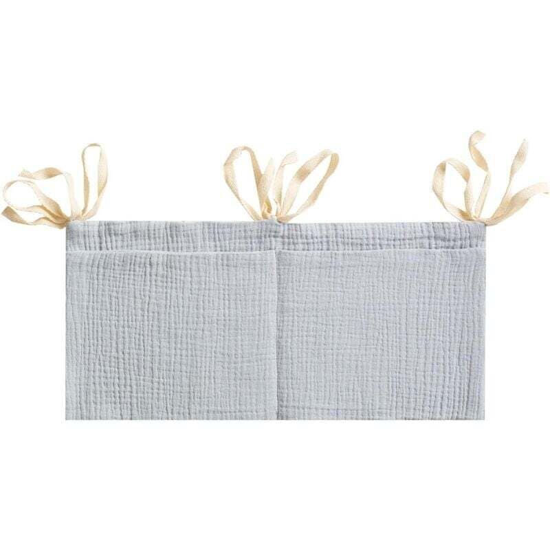 Image of Pezzo organizer per pannolini da appendere (grigio), organizer per culla da appendere, organizer per lettino, organizer per culla da appendere, per