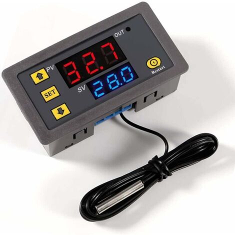 Termostato Differenziale 220V Per Scaldabagno Solare – 2 Sonde, Display LCD, Regolazione 2–99°C, Antigelo