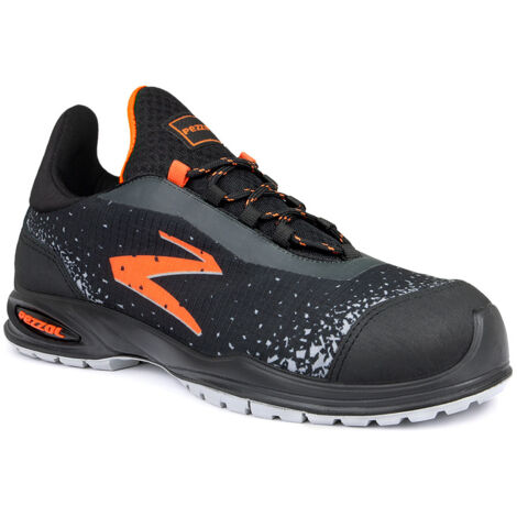 Pezzol Radical Orange S3 SRC Sicherheitsschuhe - 45 EU - Schwarz / Orange