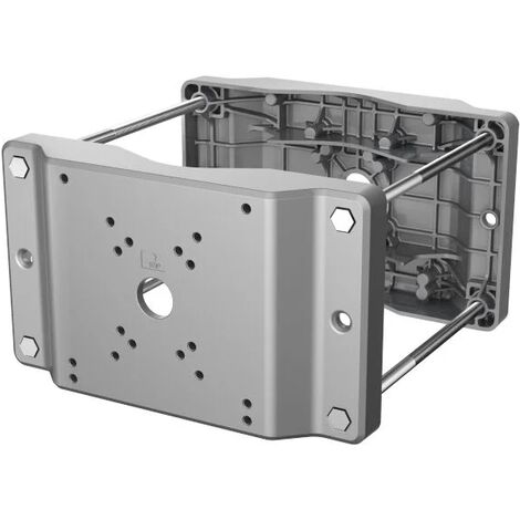 PFA153-SG - Adaptateur de poteau renforcé argent 359x213x60 mm