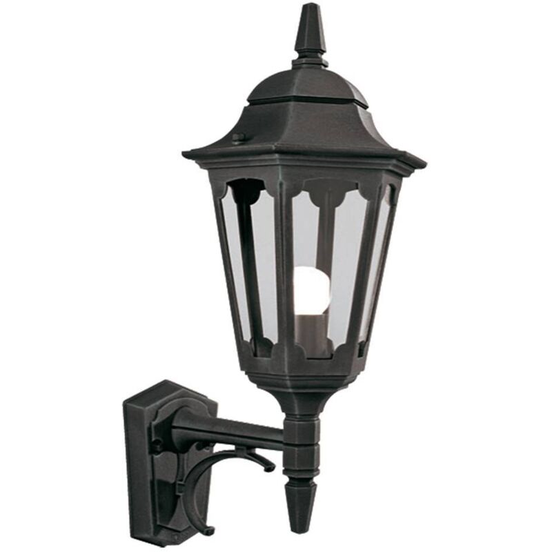 Elstead - Parish - 1 Licht Außenwandlaterne Licht Schwarz Ip44, E27