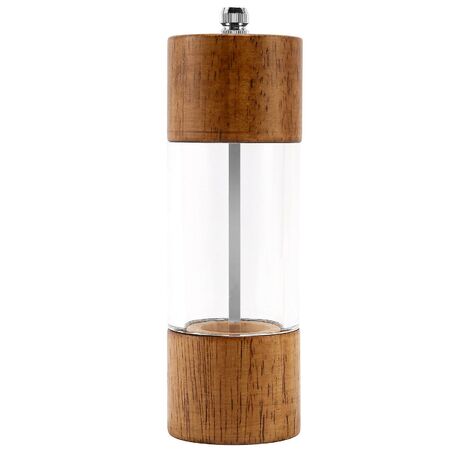 Pfeffermühle, transparent, für Pfeffer, Salz, Mahlen, Keramikkern, Mehrzweck-Gewürzmenage, 15,2 cm