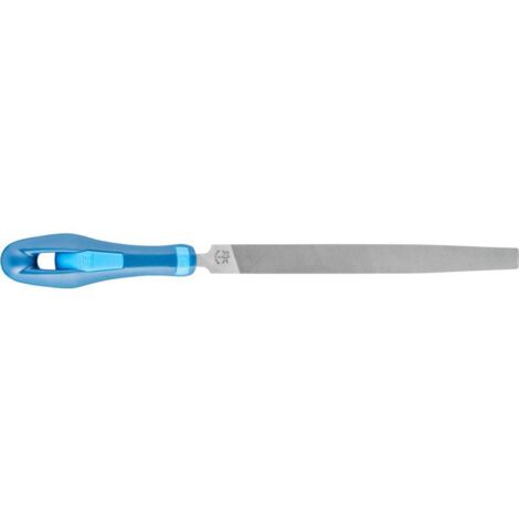 PFERD 11216157 Lime d'atelier à pointe plate Heb 2 avec poignée ergonomique universelle pour le dégrossissage et la fin