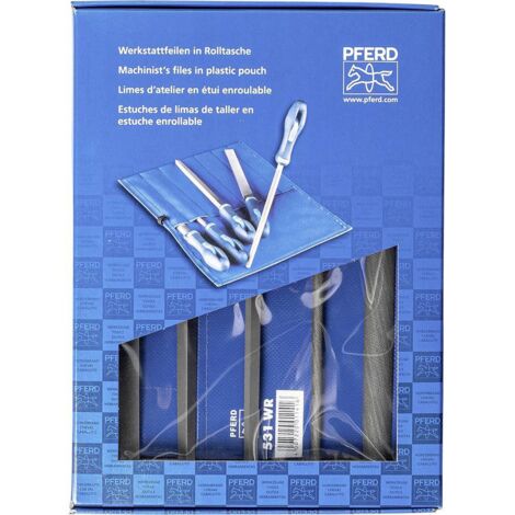 PFERD 11801531 SET de limes d'atelier Hieb 1 dans un sac à roulettes en PVC avec carton d'emballage Longueur 200 mm 1 pc(s) C614801