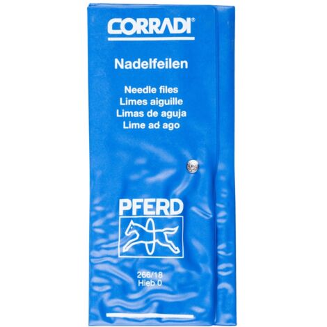 PFERD 12315092 CORRADI-Nadelfeilen-Set Schweizer Hieb 0 in PVC-Rolltasche  Länge 180 mm 1 St.