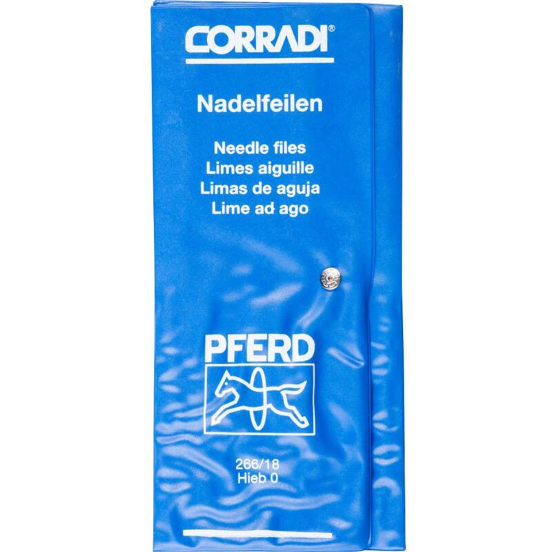 12315092 set de limes à aiguille corradi Swiss Hieb 0 dans un sac à roulettes en pvc Longueur 180 mm 1 pc(s) - Pferd