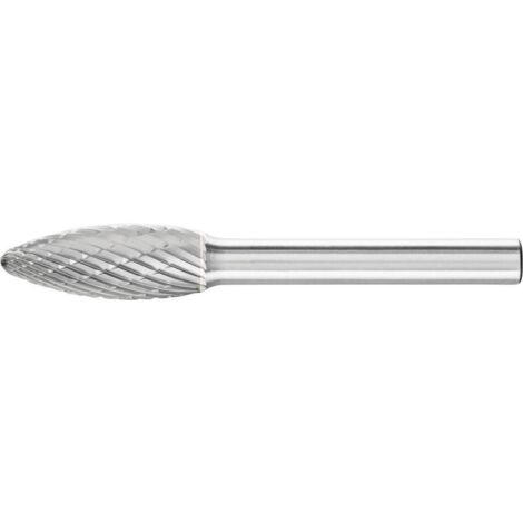 PFERD 21103226 Fraise sur tige flamme Longueur 65 mm Dimension produit, Ø 10 mm Longueur de travail 25 mm Diamètre de t