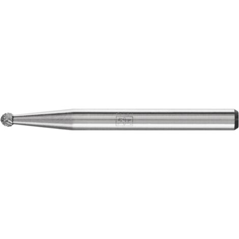 PFERD 21211033 Frässtift Hartmetall Kugel  Länge 33 mm Produktabmessung, Ø 2 mm Arbeits-Länge 1.5 mm